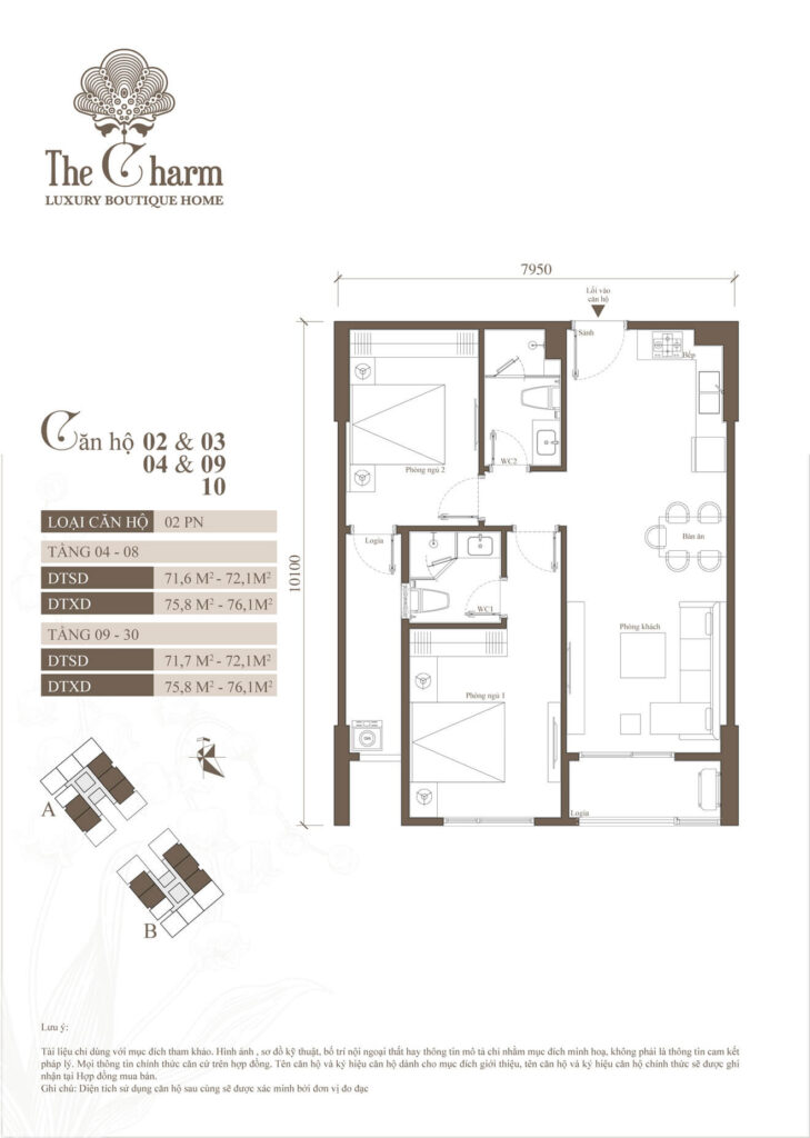 thiet ke can ho 2 3 4 9 10 the charm an hung