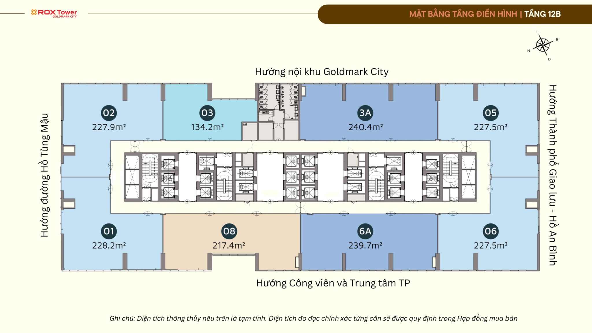 mat bang tang 12B rox tower goldmark city