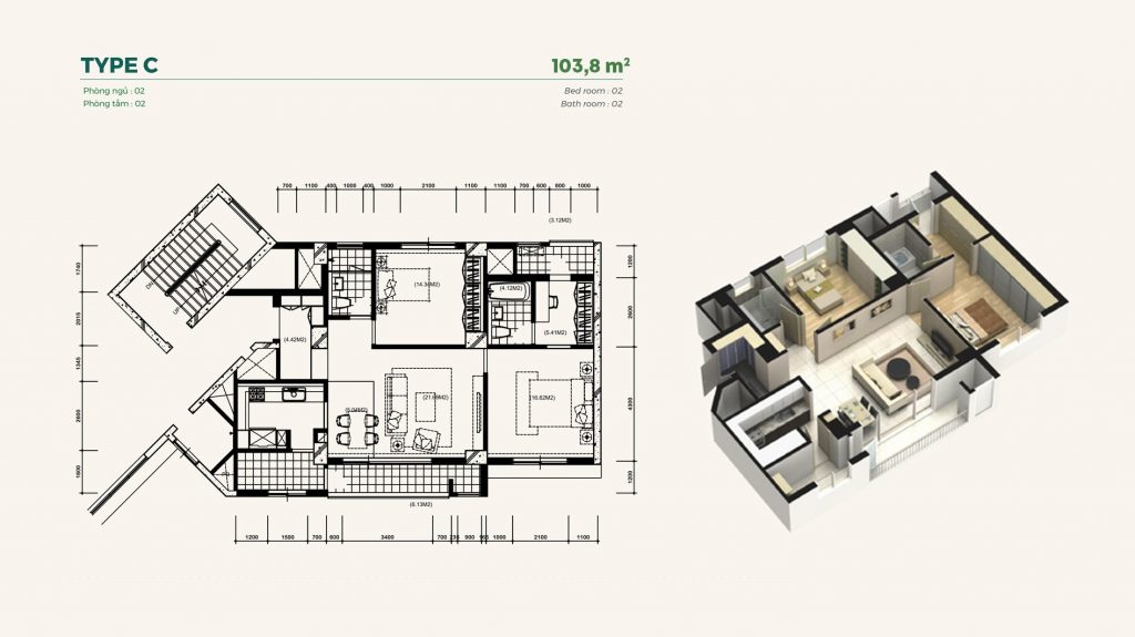 Chung Cư Essensia Splendora Bắc An Khánh 9 thiết kế căn hộ essensia splendora bắc an khánh