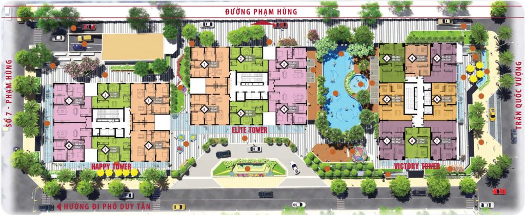 Hanoi Paragon Tower - Bảng Giá Chuyển Nhượng 4 Mat bang tong the chung cu ha noi paragon