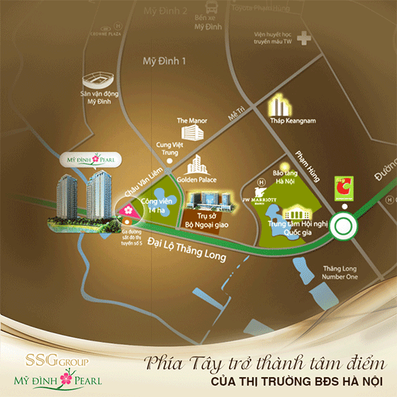 vi tri du an my dinh pearl