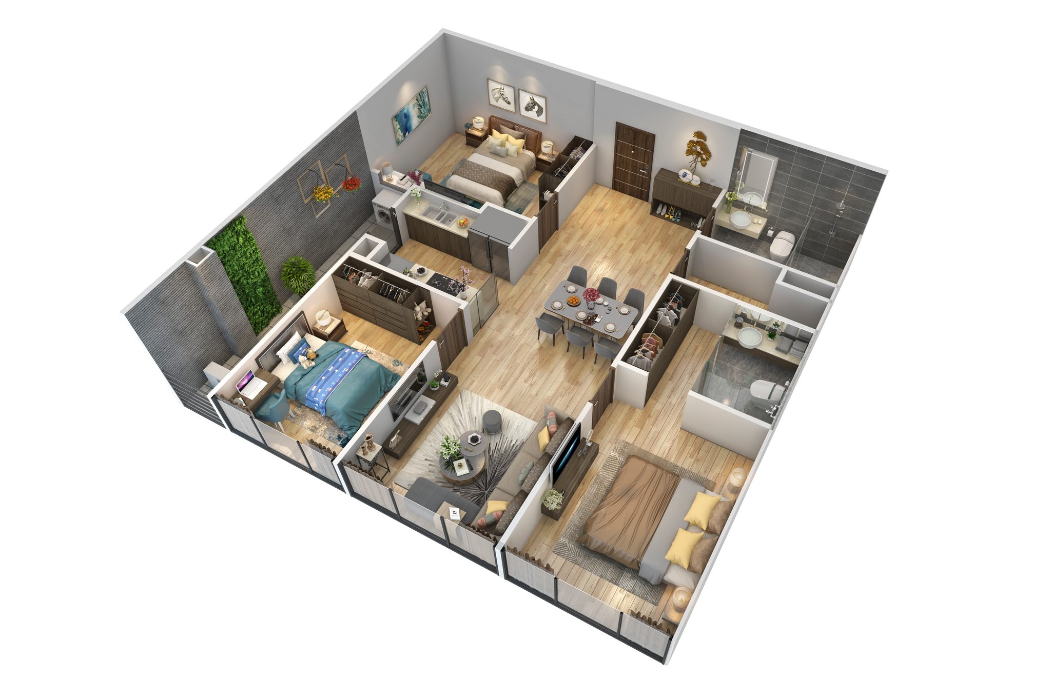 CĂN HỘ 3 NGỦ GÓC 114M2