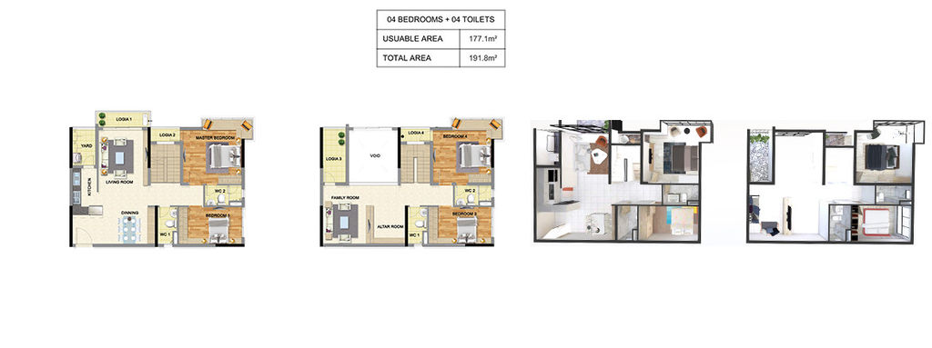 thiet ke chung cu luxury park view can ho 4 ngu