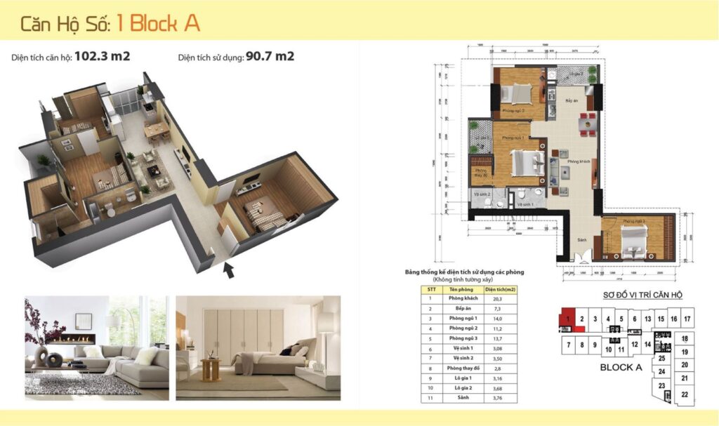 thiet ke gemek tower 1 toa a 1